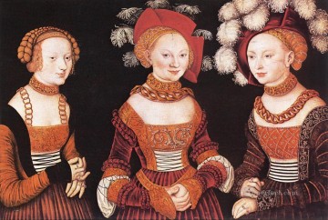  Don Arte - Princesas sajonas Sibila Emilia y Sidonia Renacimiento Lucas Cranach el Viejo